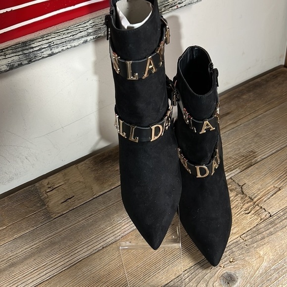 Women’s black shoe dazzle “ slay all Day” heeled boots. Size 8. NWOT. - Picture 4 of 7